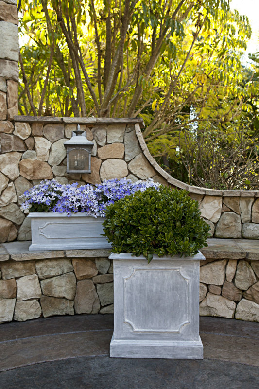 stone flower boxes
